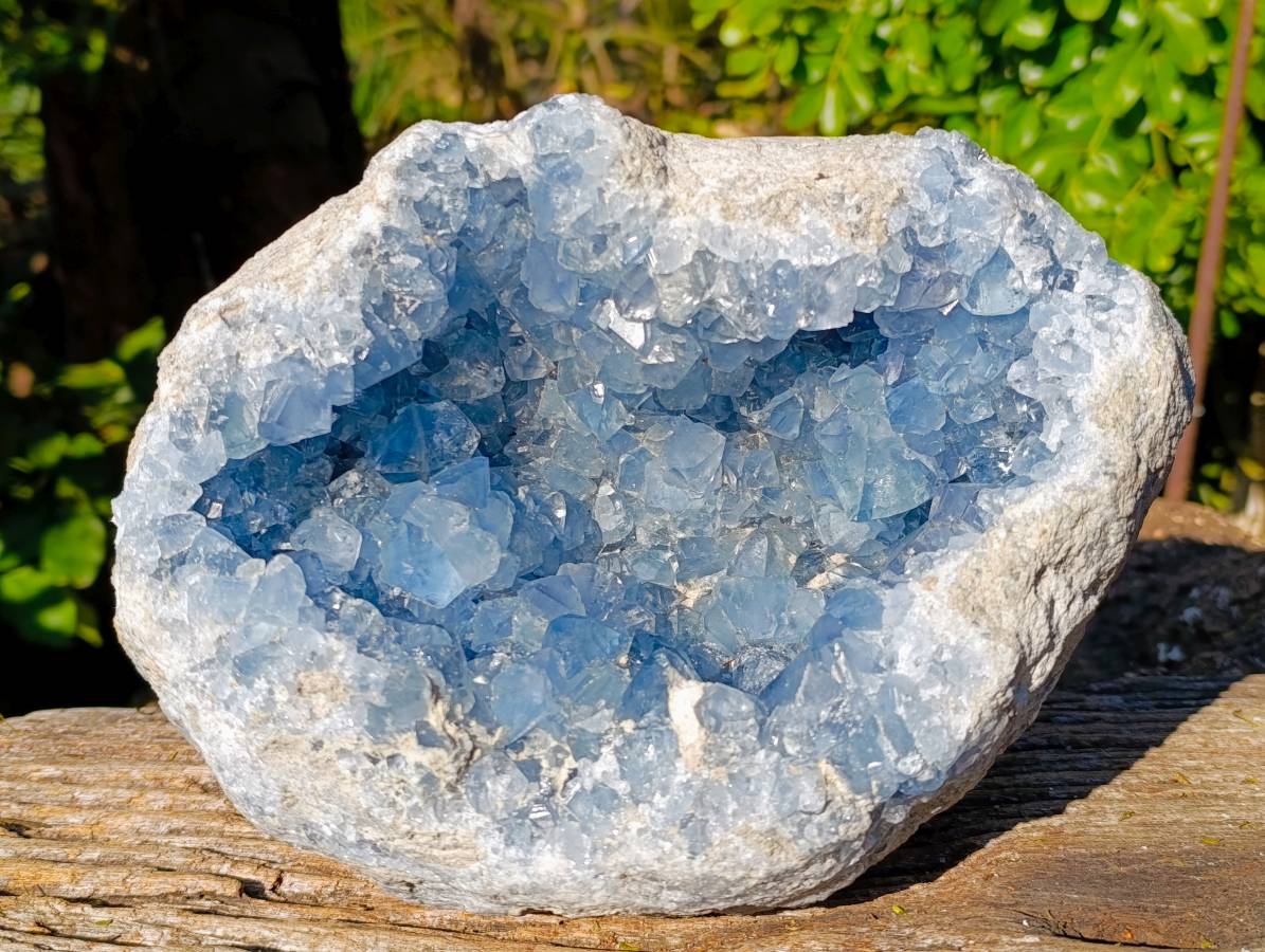 Natura Celestite Geode Specimen x 1 From Sakoany, Madagascar - Toprock Gemstones and Minerals 
