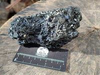Natural Schorl Black Tourmaline With Cubic Fluorite Specimens x 2 From Namibia