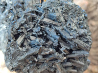 Natural Schorl Black Tourmaline With Cubic Fluorite Specimens x 2 From Namibia