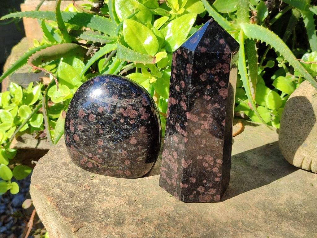 Polished Mixed Iolite Water Sapphire Items x 2 From South Africa - Toprock Gemstones and Minerals 