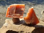 Natural Sunset Orange Calcite Specimens x 15 From Spitzkop, Namibia - Toprock Gemstones and Minerals 