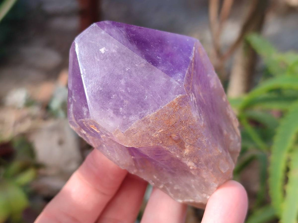 Polished Jacaranda Amethyst Quartz Crystals x 6 From Mumbwa, Zambia - Toprock Gemstones and Minerals 