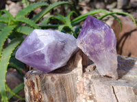 Polished Jacaranda Amethyst Quartz Crystals x 6 From Mumbwa, Zambia - Toprock Gemstones and Minerals 