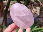 Polished Rose Quartz Standing Free Forms x 2 Madagascar - Toprock Gemstones and Minerals 