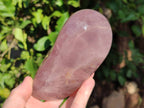 Polished Rose Quartz Standing Free Forms x 2 Madagascar - Toprock Gemstones and Minerals 