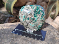 Polished Emerald Mica In Matrix Standing Free Forms x 2 From Mutoko, Zimbabwe - Toprock Gemstones and Minerals 