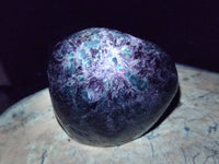 Polished Emerald Mica In Matrix Standing Free Forms x 2 From Mutoko, Zimbabwe - Toprock Gemstones and Minerals 