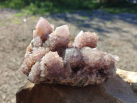 Natural Amethyst Spirit Quartz Clusters x 3 From Boekenhouthoek, South Africa