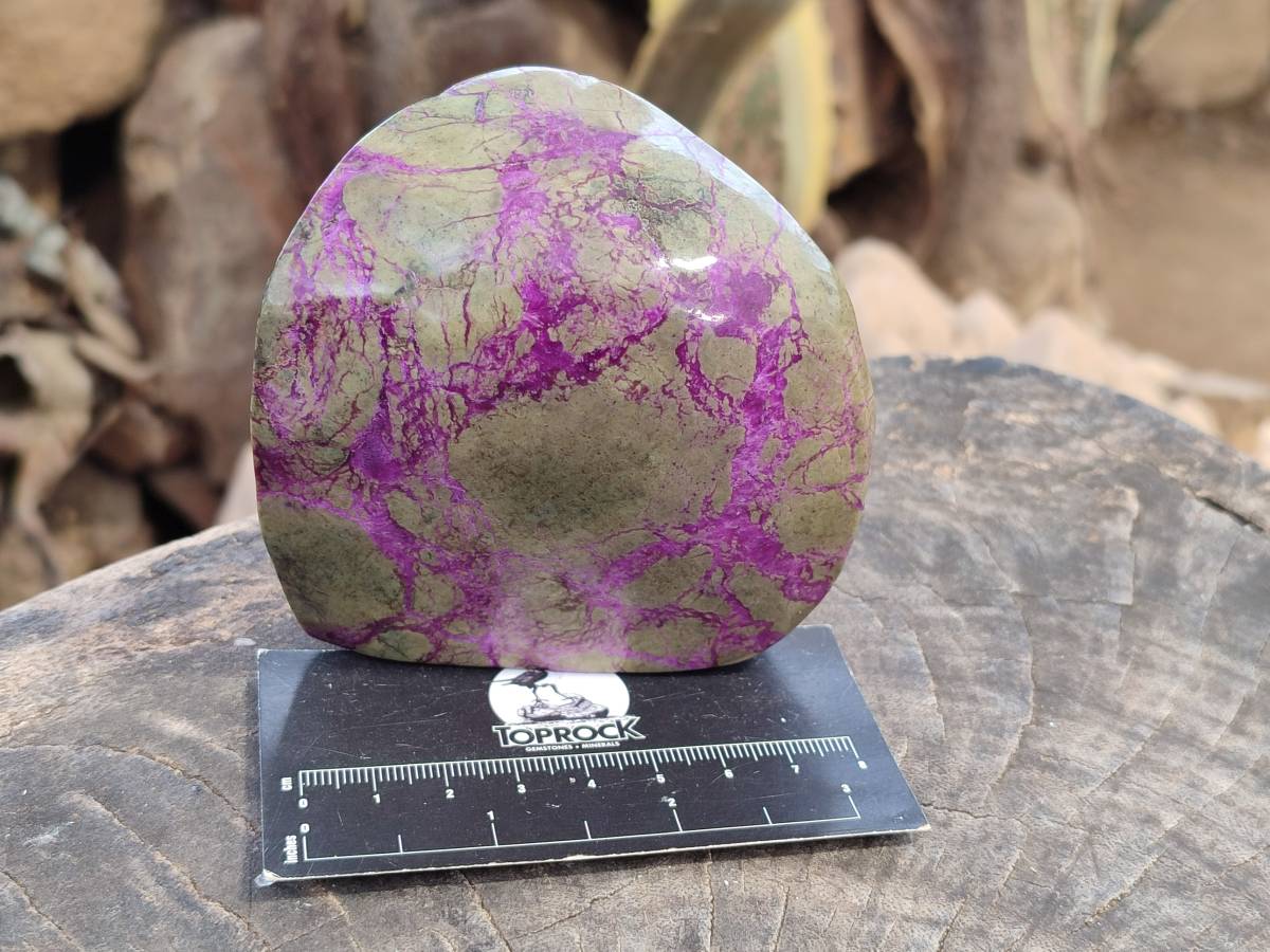 Polished Stichtite Free Forms x 4 From Barberton, South Africa - Toprock Gemstones and Minerals 