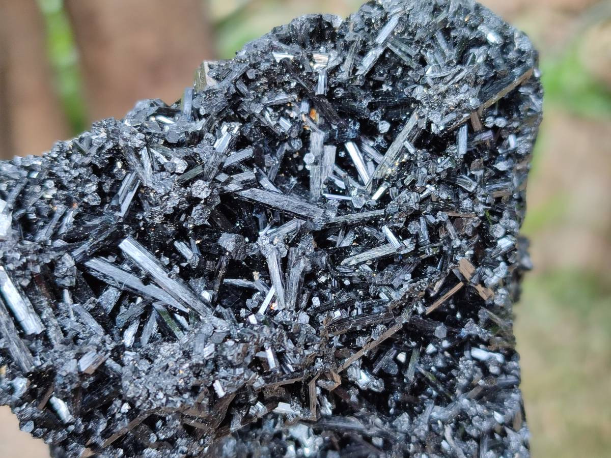 Natural Schorl Black Tourmaline Specimens x 2 From Namibia - Toprock Gemstones and Minerals 
