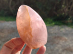 Polished Rose Quartz Standing Free Forms x 2 Madagascar - Toprock Gemstones and Minerals 