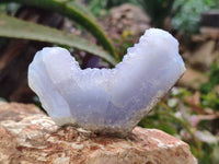 Natural Blue Lace Agate Geode Specimens x 24 From Malawi