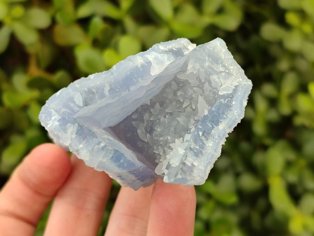 Natural Blue Lace Agate Geode Specimens x 24 From Malawi - Toprock Gemstones and Minerals 