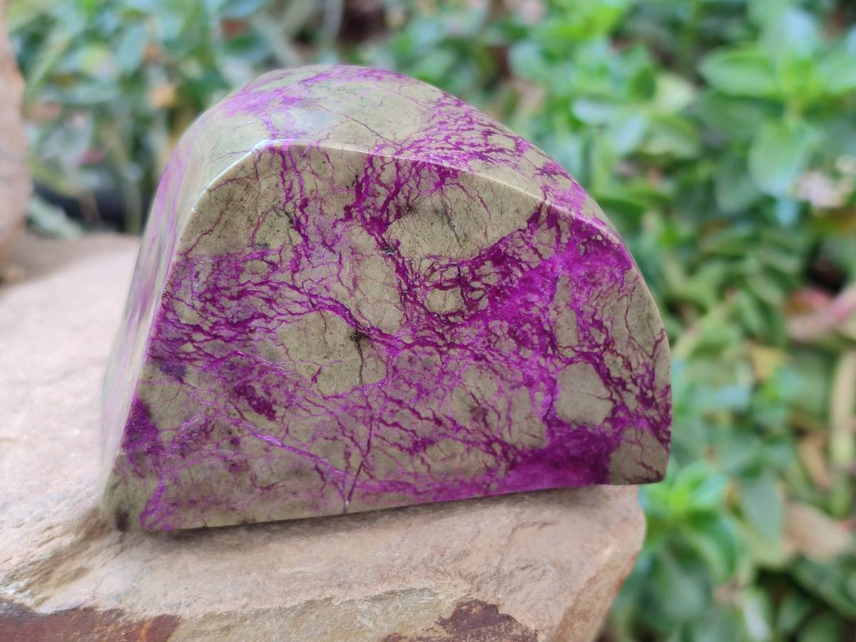 Polished Stichtite Free Forms x 4 From Barberton, South Africa - Toprock Gemstones and Minerals 