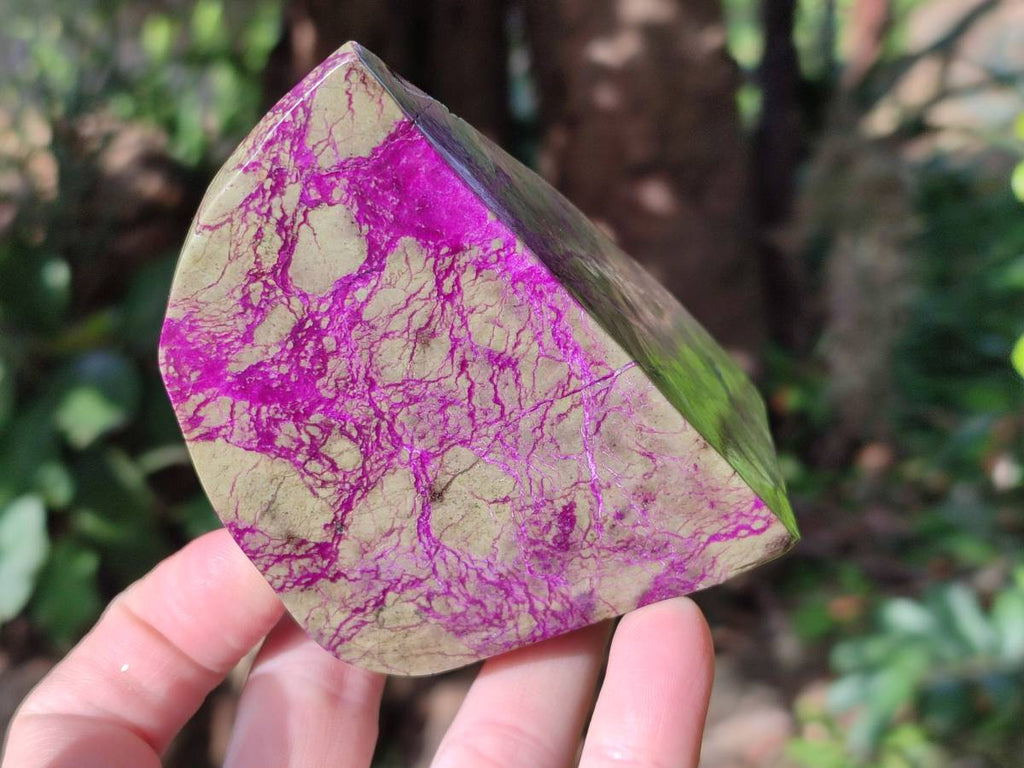 Polished Stichtite Free Forms x 4 From Barberton, South Africa - Toprock Gemstones and Minerals 