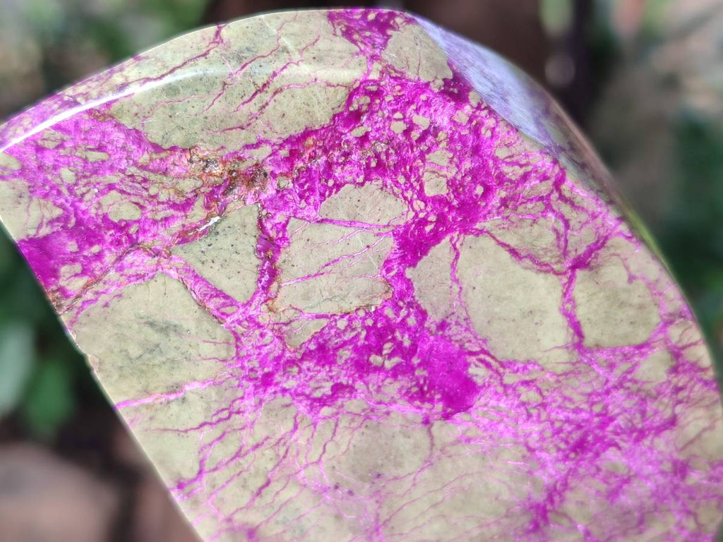 Polished Stichtite Free Forms x 4 From Barberton, South Africa - Toprock Gemstones and Minerals 