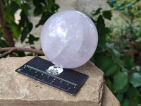 Polished Rose Quartz Spheres x 2 Madagascar