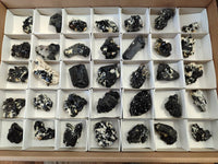 Natural Schorl Black Tourmaline Specimens x 35 From Namibia