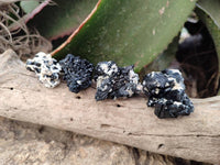 Natural Schorl Black Tourmaline Specimens x 35 From Namibia