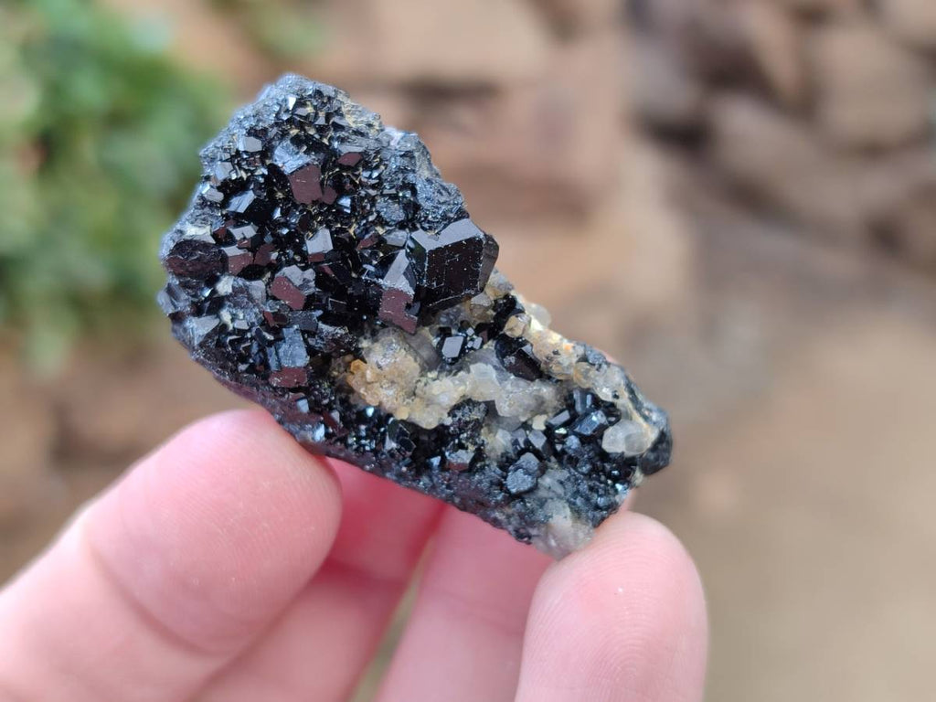 Natural Schorl Black Tourmaline Specimens x 35 From Namibia - Toprock Gemstones and Minerals 