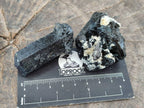 Natural Schorl Black Tourmaline Specimens x 35 From Namibia - Toprock Gemstones and Minerals 