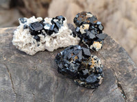 Natural Schorl Black Tourmaline Specimens x 35 From Namibia