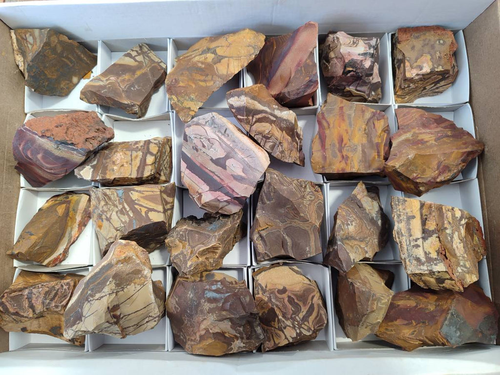 Natural Nguni Jasper Cobbed Specimens x 24 From Prieska, South Africa - Toprock Gemstones and Minerals 