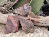 Natural Nguni Jasper Cobbed Specimens x 24 From Prieska, South Africa