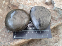 Polished Rare Pharaoh Stone Pyrite in Basalt Palm Stones x 6 Iron Duke Mine, Zimbabwe - Toprock Gemstones and Minerals 