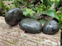 Polished Rare Pharaoh Stone Pyrite in Basalt Palm Stones x 6 Iron Duke Mine, Zimbabwe - Toprock Gemstones and Minerals 