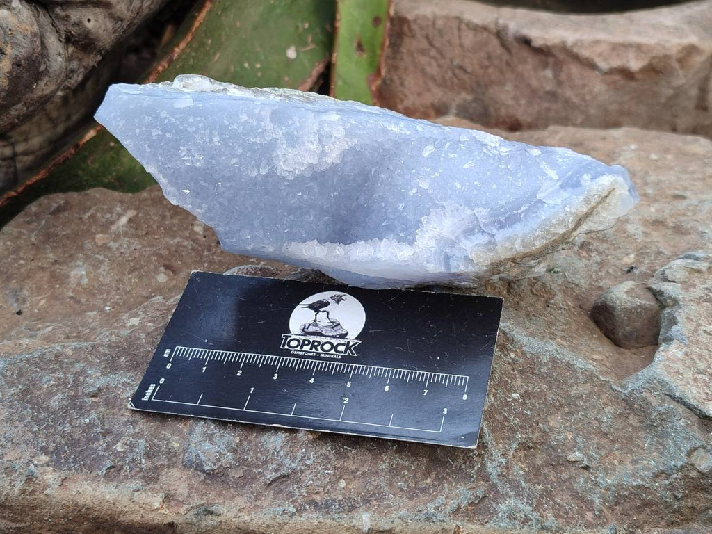 Natural Blue Lace Agate Geode Specimens x 6 From Malawi - Toprock Gemstones and Minerals 