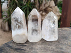 Polished Clear Quartz Crystals x 6 From Madagascar - Toprock Gemstones and Minerals 