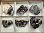 Polished Watermelon Fluorite Free Forms x 6 From Uis, Namibia - Toprock Gemstones and Minerals 