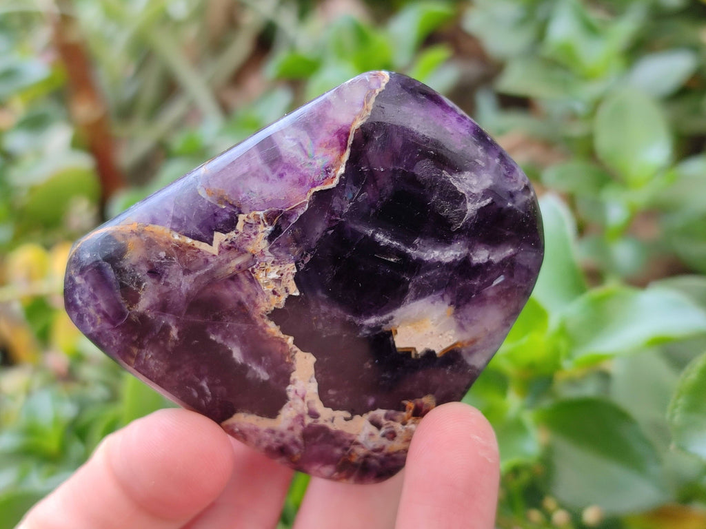 Polished Watermelon Fluorite Free Forms x 6 From Uis, Namibia - Toprock Gemstones and Minerals 