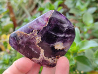 Polished Watermelon Fluorite Free Forms x 6 From Uis, Namibia - Toprock Gemstones and Minerals 