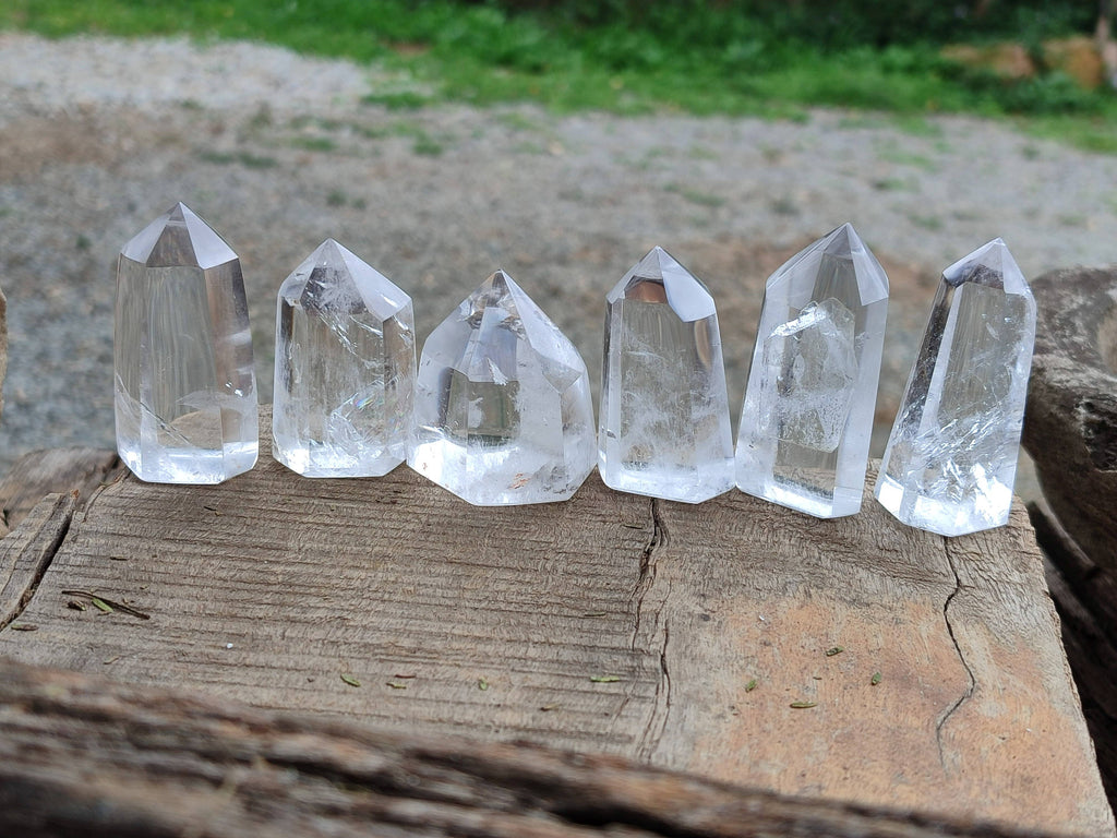 Polished Clear Quartz Crystals x 24 From Madagascar - Toprock Gemstones and Minerals 