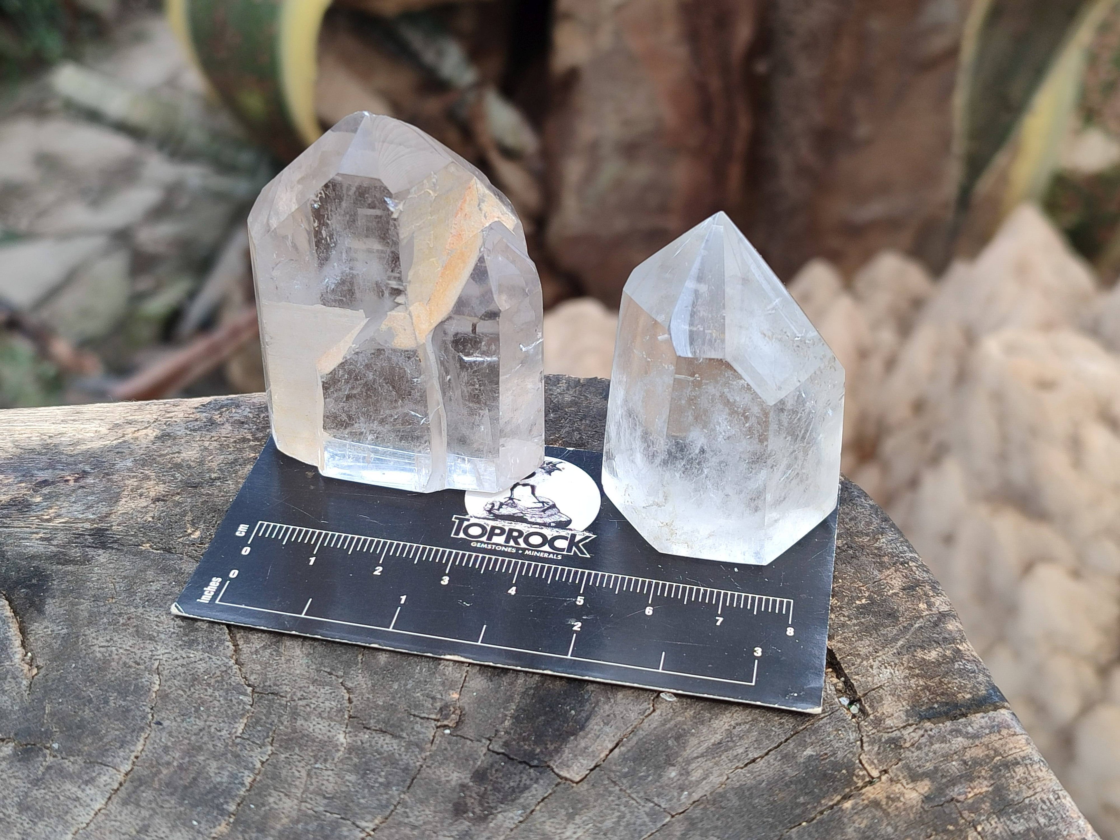 Polished Clear Quartz Crystals x 24 From Madagascar - Toprock Gemstones and Minerals 