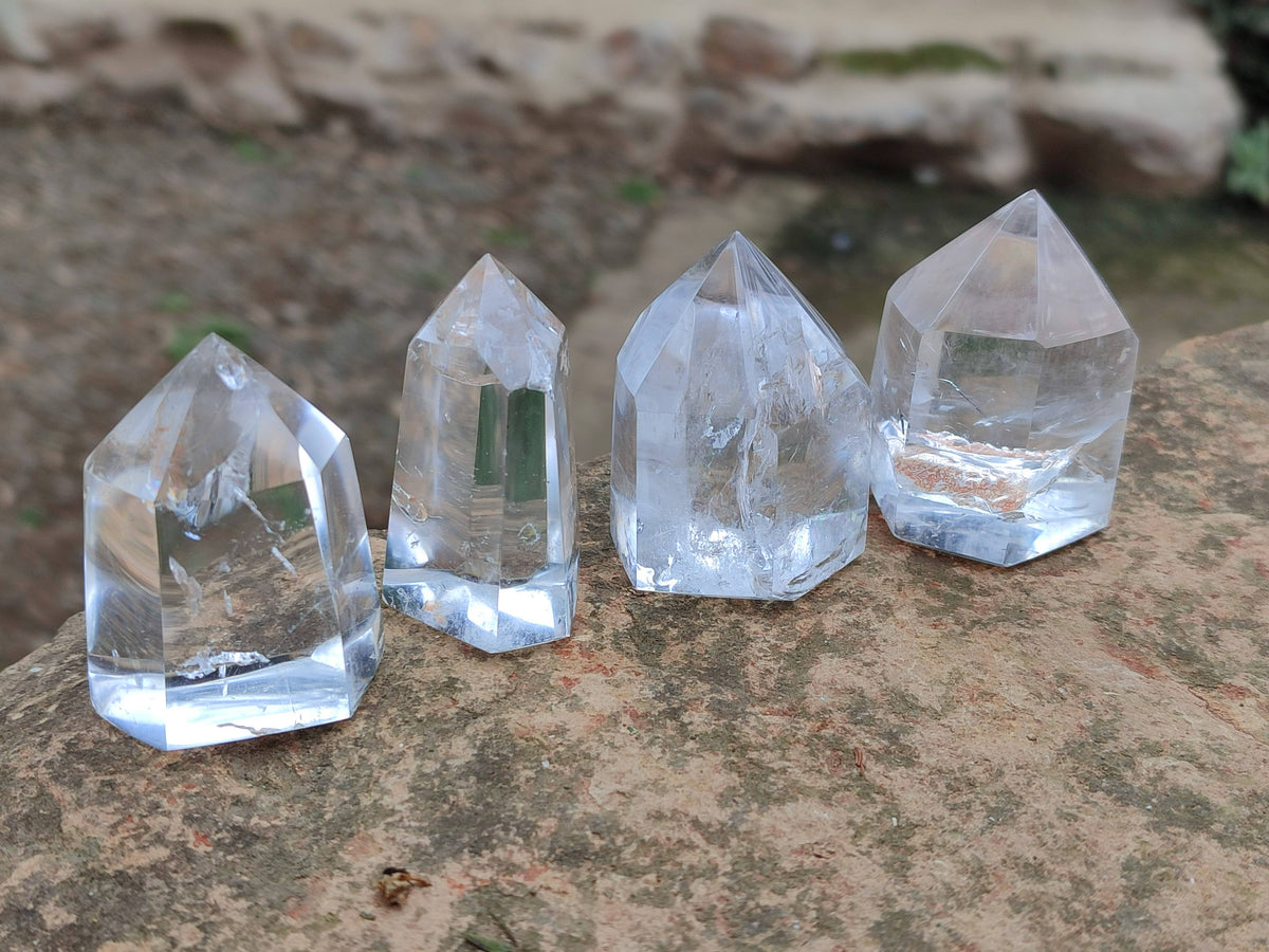 Polished Clear Quartz Crystals x 24 From Madagascar - Toprock Gemstones and Minerals 