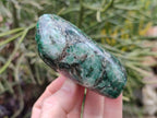Polished Emerald Mica In Matrix 'Mutokolite' Standing Free Forms x 3 From Mutoko, Zimbabwe - Toprock Gemstones and Minerals 