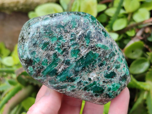 Polished Emerald Mica In Matrix 'Mutokolite' Standing Free Forms x 3 From Mutoko, Zimbabwe - Toprock Gemstones and Minerals 
