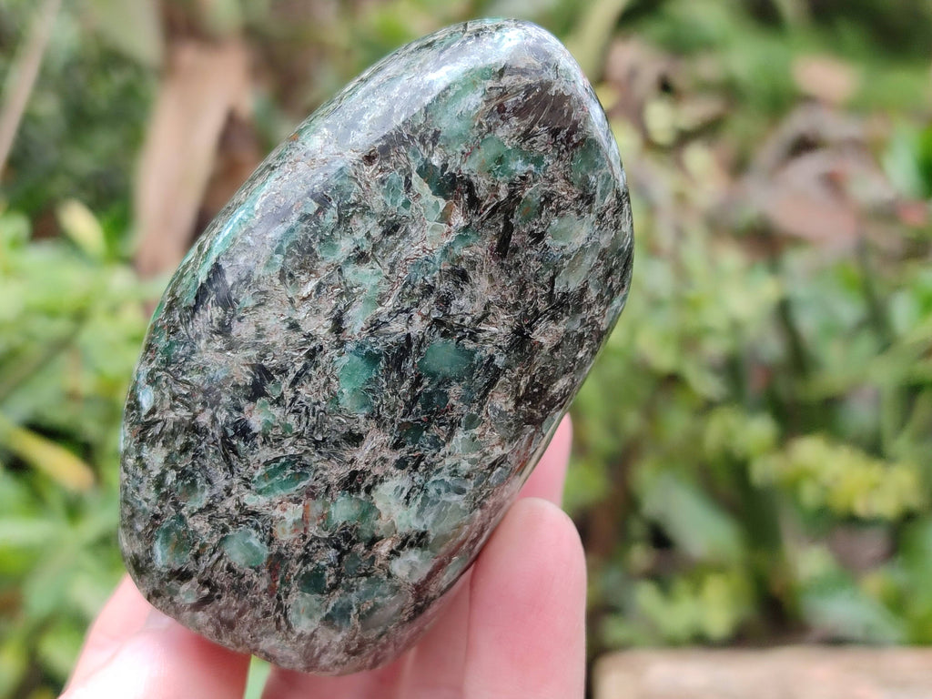 Polished Emerald Mica In Matrix 'Mutokolite' Standing Free Forms x 3 From Mutoko, Zimbabwe - Toprock Gemstones and Minerals 