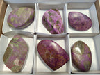 Polished Stichtite Free Forms x 6 From Barberton, South Africa - Toprock Gemstones and Minerals 