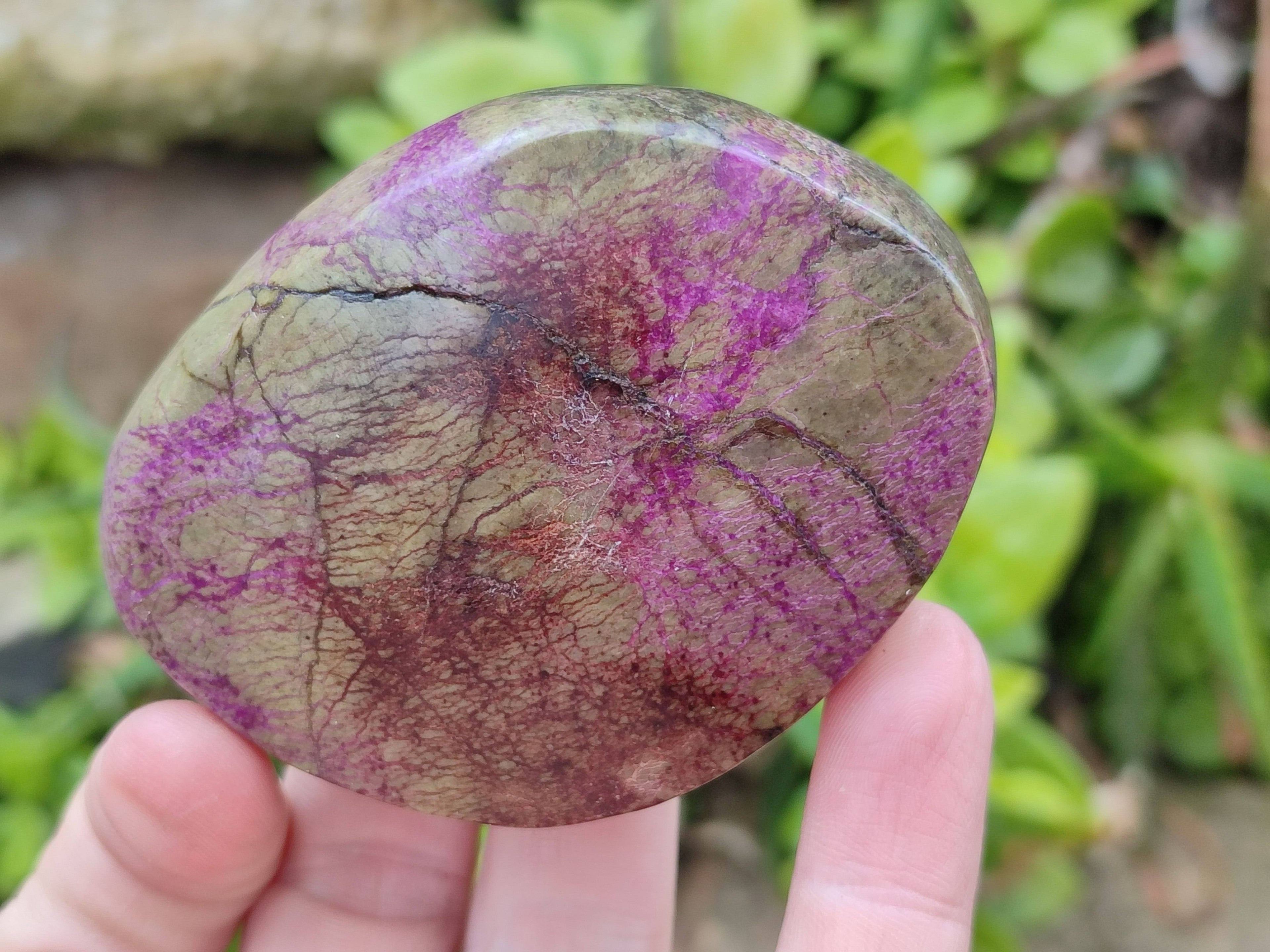Polished Stichtite Free Forms x 6 From Barberton, South Africa - Toprock Gemstones and Minerals 