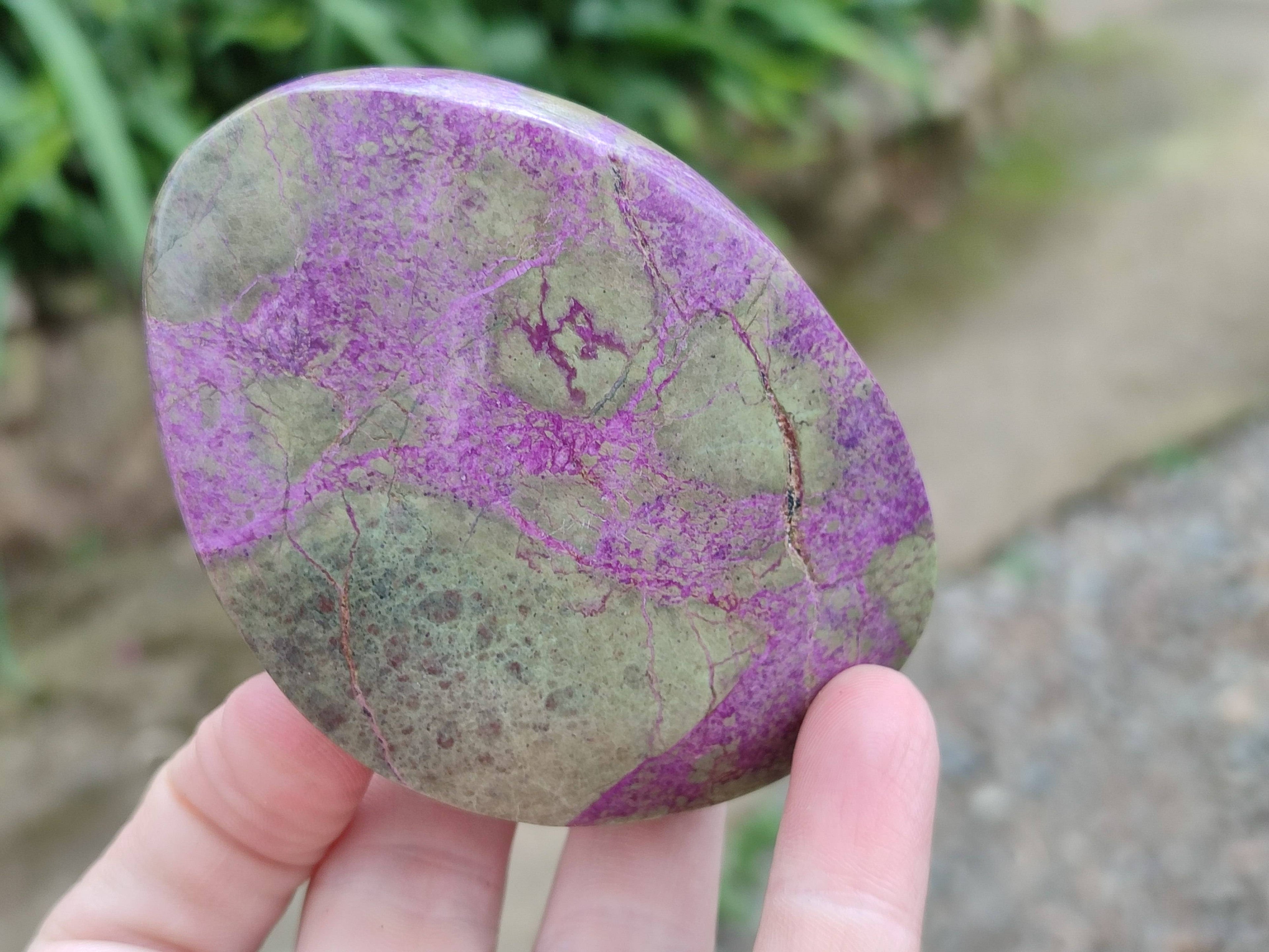 Polished Stichtite Free Forms x 6 From Barberton, South Africa - Toprock Gemstones and Minerals 