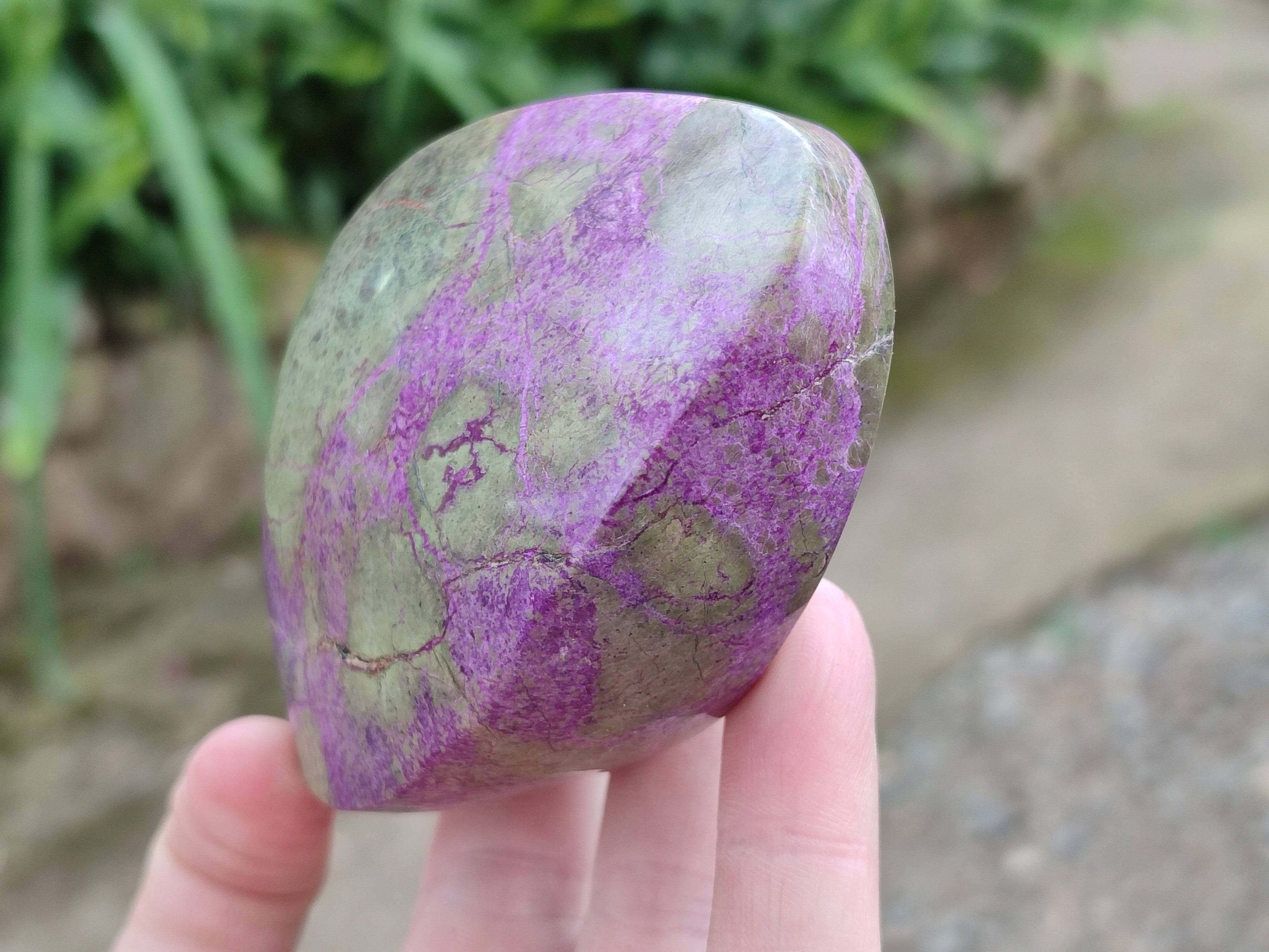 Polished Stichtite Free Forms x 6 From Barberton, South Africa - Toprock Gemstones and Minerals 