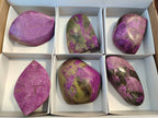 Polished Stichtite Free Forms x 6 From Barberton, South Africa - Toprock Gemstones and Minerals 