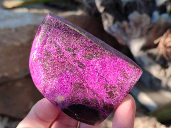 Polished Stichtite Free Forms x 6 From Barberton, South Africa