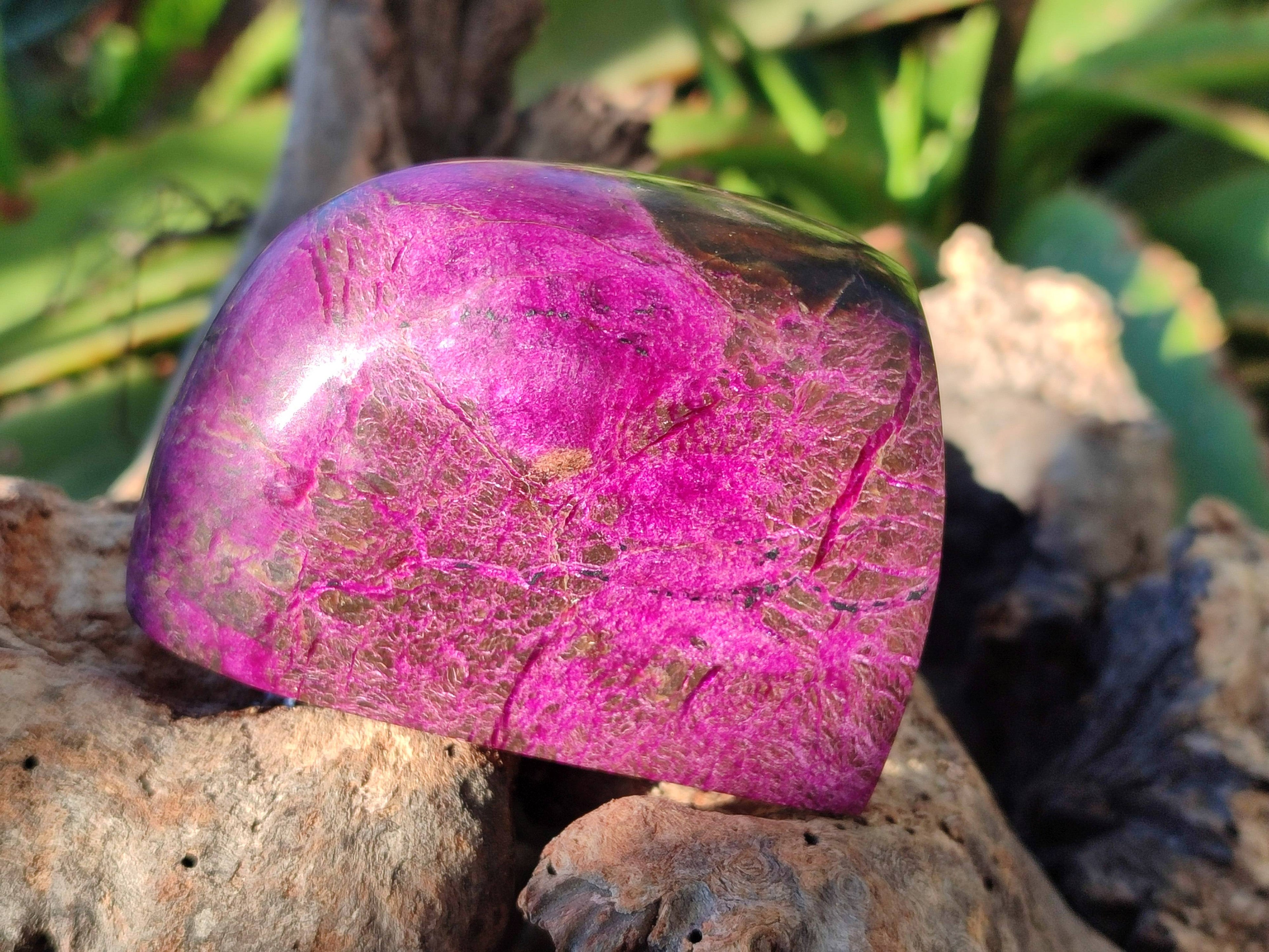 Polished Stichtite Free Forms x 6 From Barberton, South Africa - Toprock Gemstones and Minerals 