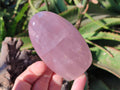 Polished Rose Quartz Standing Free Forms x 2 Madagascar - Toprock Gemstones and Minerals 