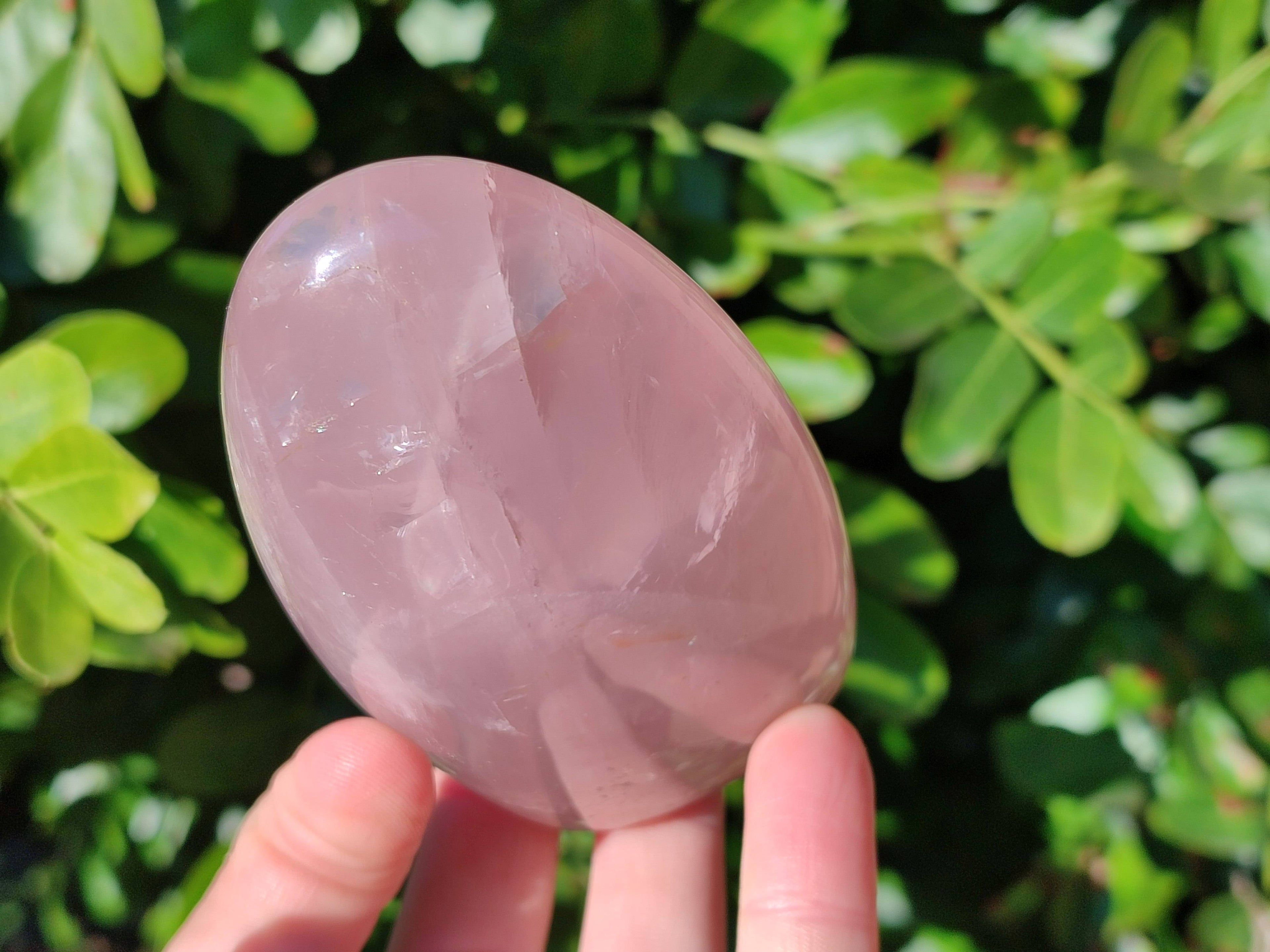 Polished Rose Quartz Standing Free Forms x 2 Madagascar - Toprock Gemstones and Minerals 